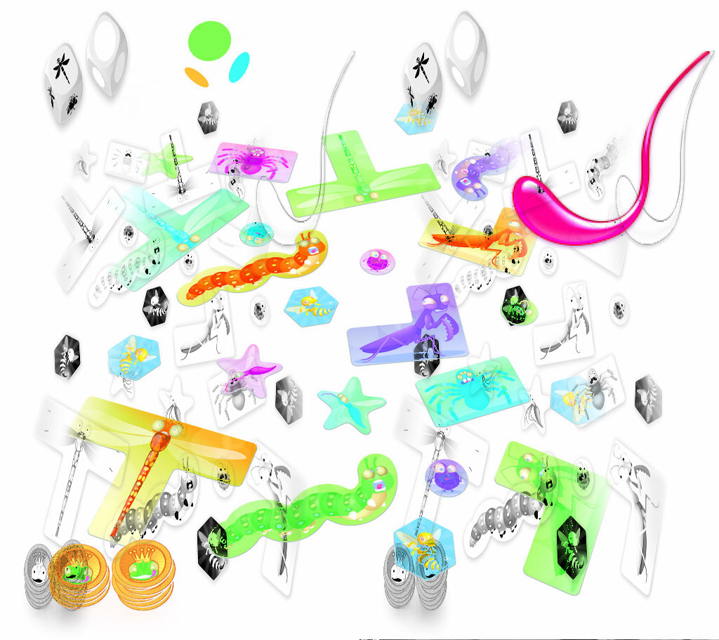 IELLO Sticky Chaméléons Gioco Da Tavolo Per Famiglie, 2-6 Giocatori, 15 Minuti, Con Lingue Adesive, Divertente Gioco Di Reazione Per Bambini E Adulti, 51407